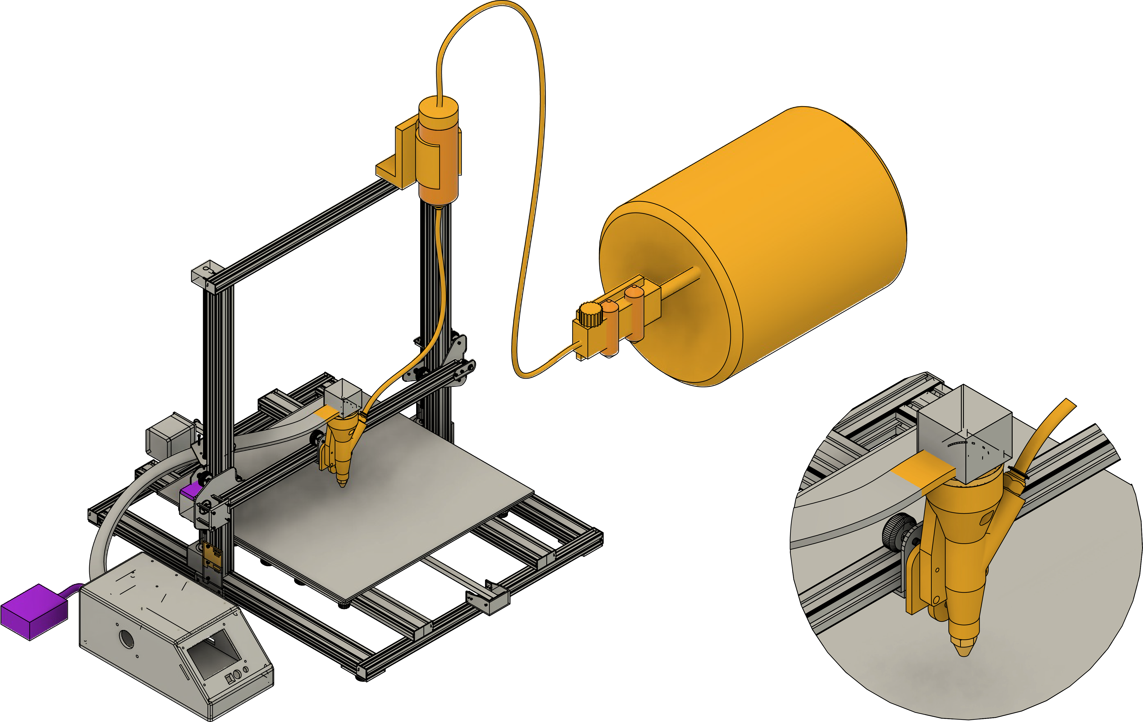 Diagram of the Clay Printer
